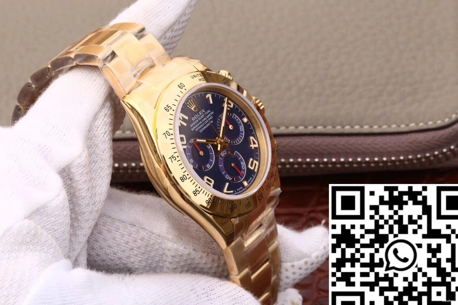 Factory Gold Daytona Rolex Blue JH 116528 Cosmograph Full Dial 1114